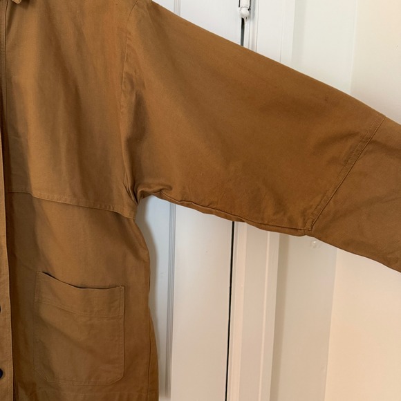 Vintage Trench style Cotton Chore Jacket Women Size Med: boho, heritage, utility - Picture 10 of 10